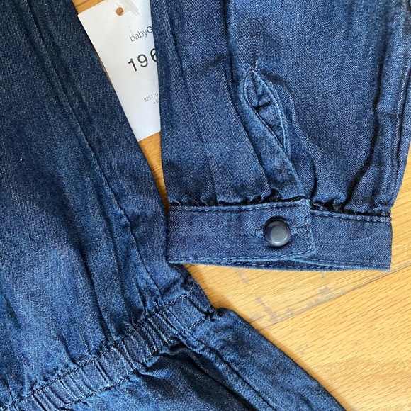 NWT BabyGAP Long Sleeve Denim Dress - Picture 5 of 5